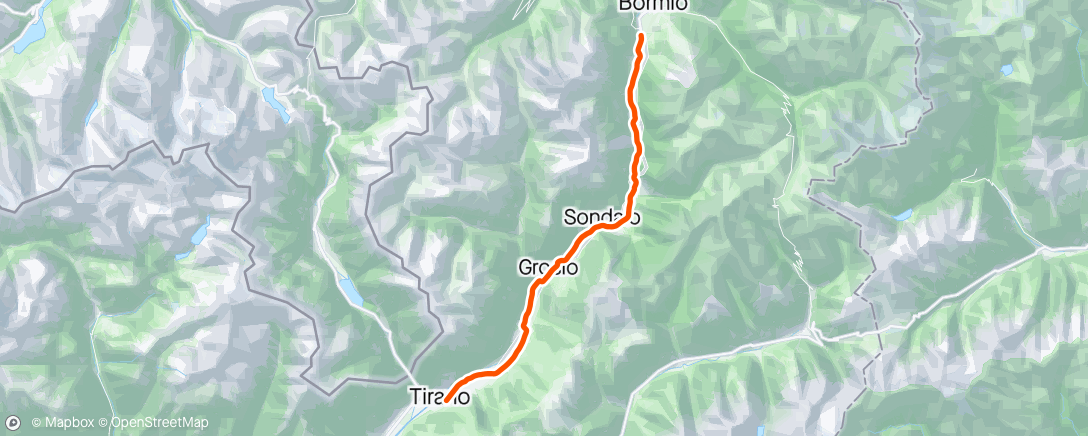 Map of the activity, ROUVY - Bormio to Tirano | Italy