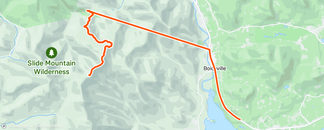 Map of the activity, Morning Run