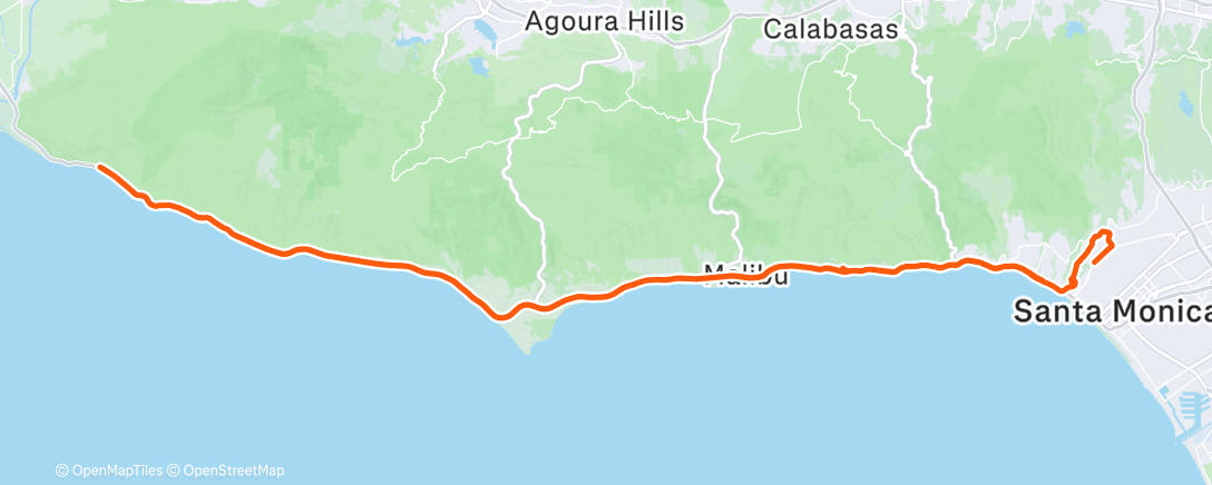 Map of the activity, Morning Ride