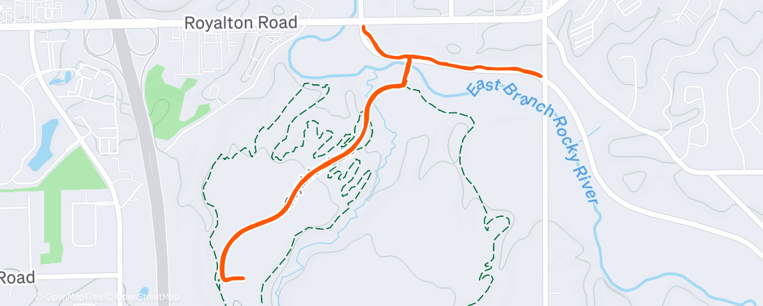Map of the activity, Morning Run
