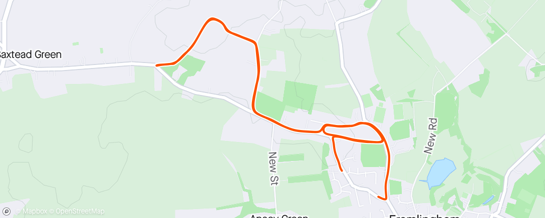 Map of the activity, PT George 🏃