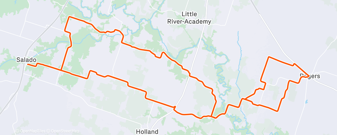 Карта физической активности (Salado Loop - Modified)