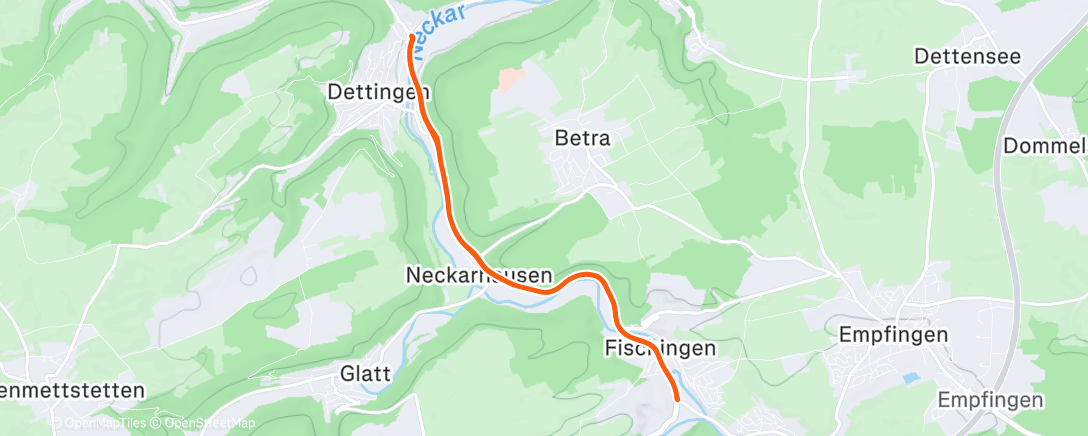 Map of the activity, Afternoon Ride