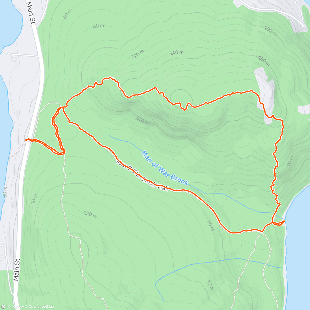 Map of the activity, sunday walkabout w mad