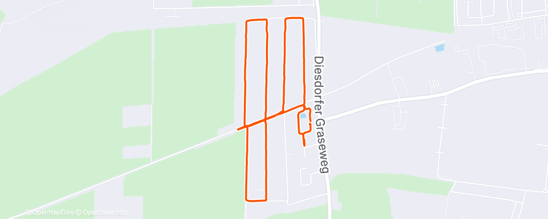 Map of the activity, Nachtspaziergang im Schnee ❄️