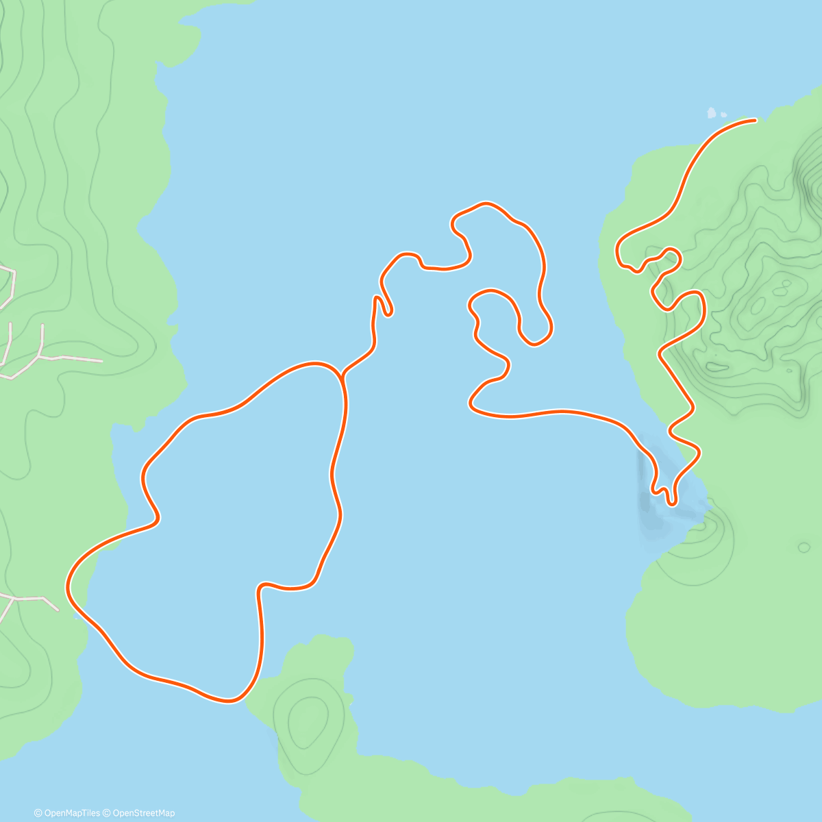 Map of the activity, Zwift - : CrissCross 7x7 min on Power Punches in Watopia
