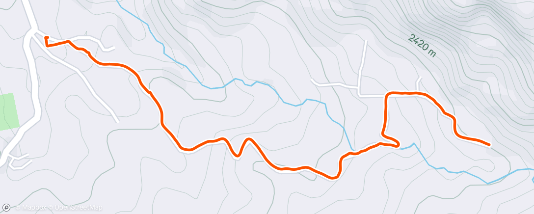 Map of the activity, Lunch Hike