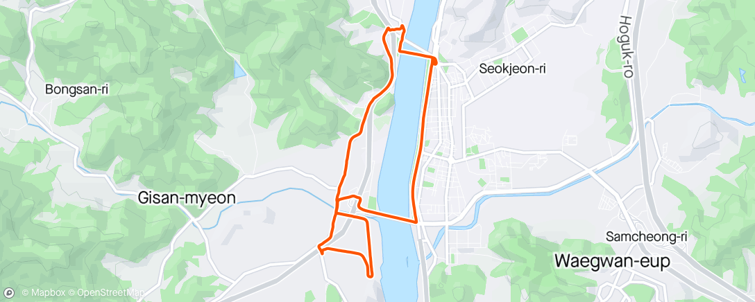 活动地图，6.50mi Run