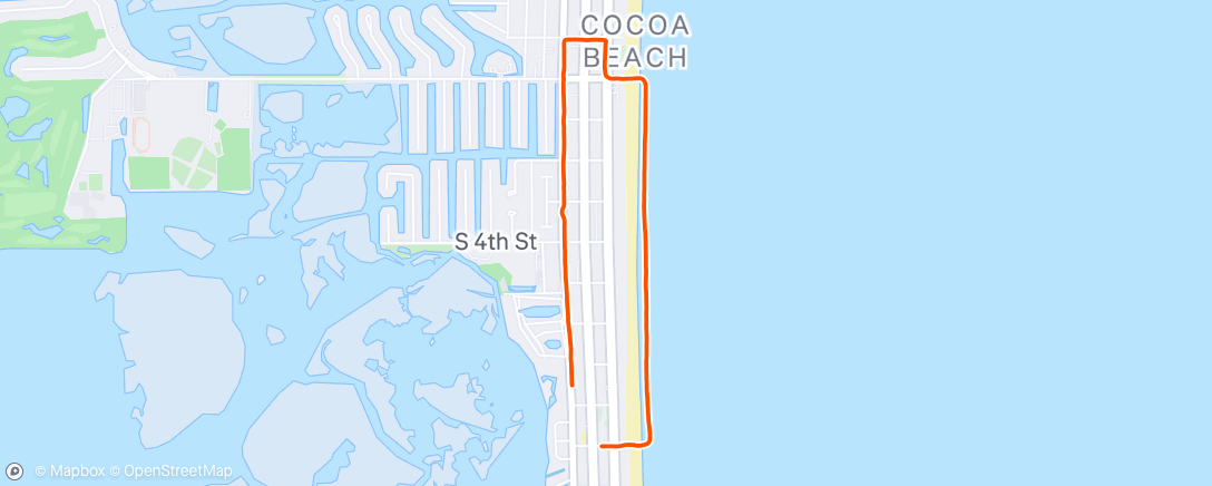 Map of the activity, Morning Run