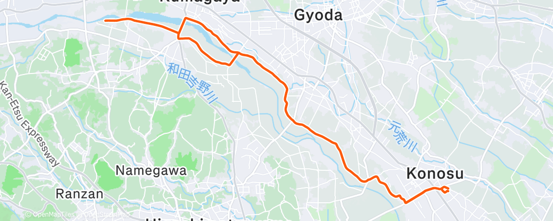 Карта физической активности (朝のライド)