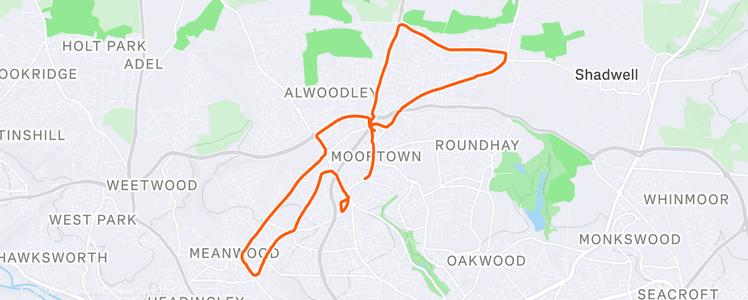 Карта физической активности (Afternoon Run)