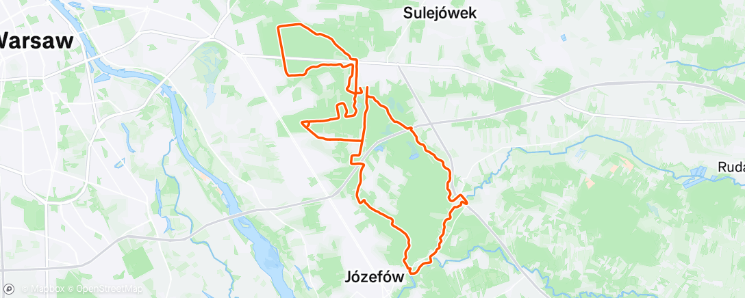 Map of the activity, Lunch Mountain Bike Ride