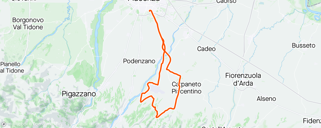 Map of the activity, Ronco Torrano