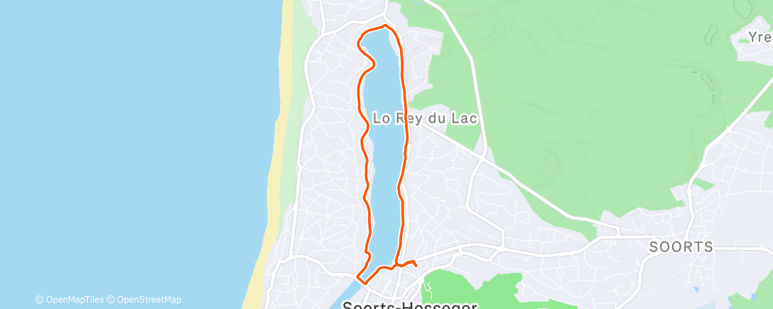 Map of the activity, Marche dans l'après-midi