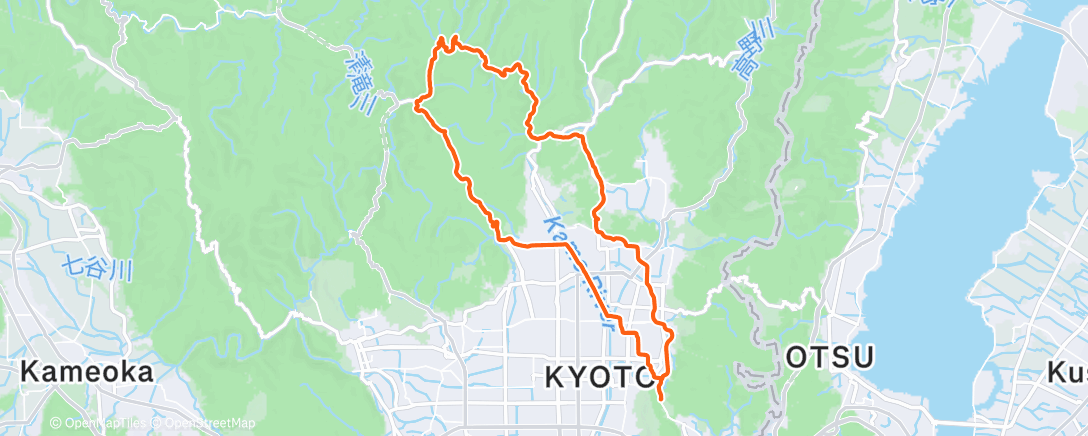 Map of the activity, Lunch Ride
