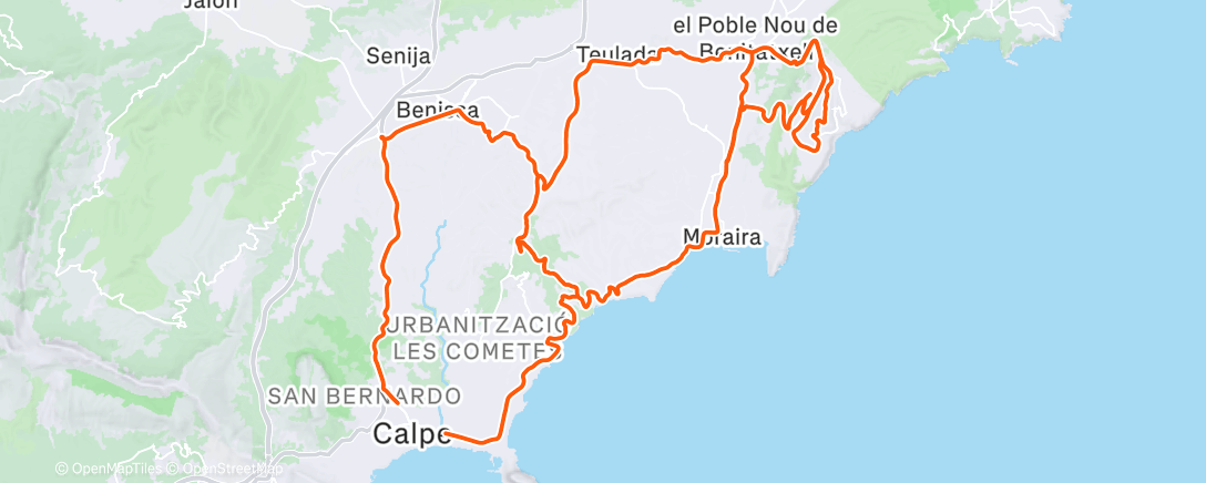 Map of the activity, Triple Cumbre avant de rentrer ☀️✌️