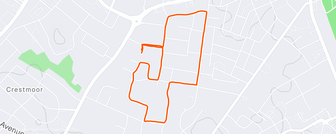 Карта физической активности (Afternoon Run)