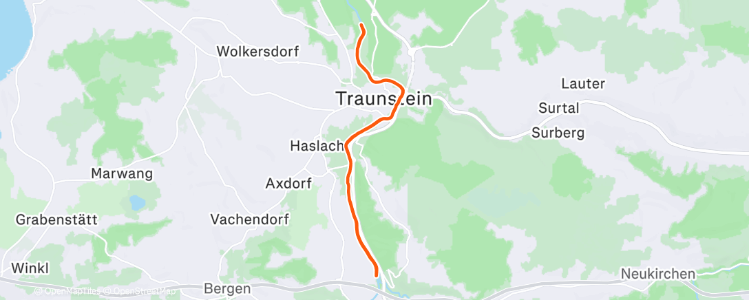 Map of the activity, FlatRun