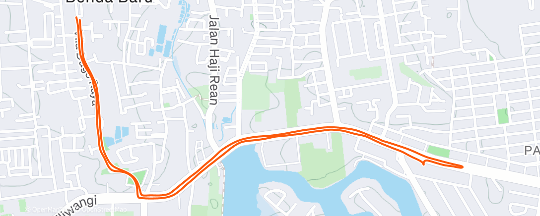 Map of the activity, Afternoon Ride