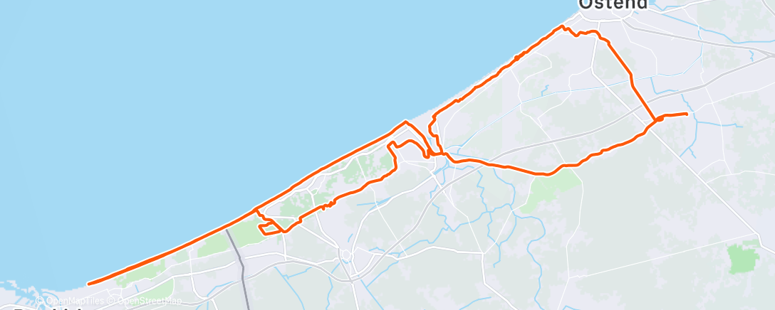 Mapa de la actividad (Ochtendrit op mountainbike)