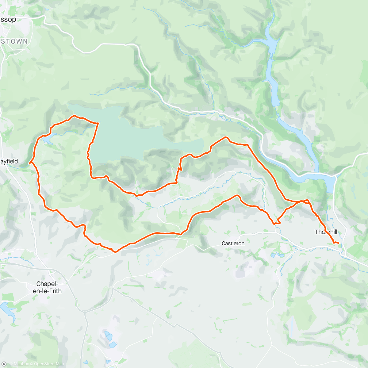 Map of the activity, Peaks long run