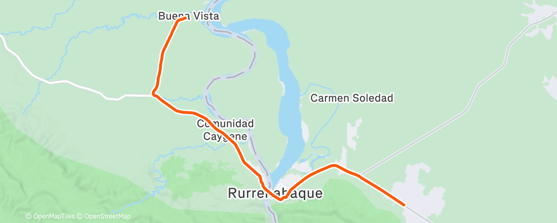 Map of the activity, ROUVY - Rurrenabaque | Amazonas | Bolivia