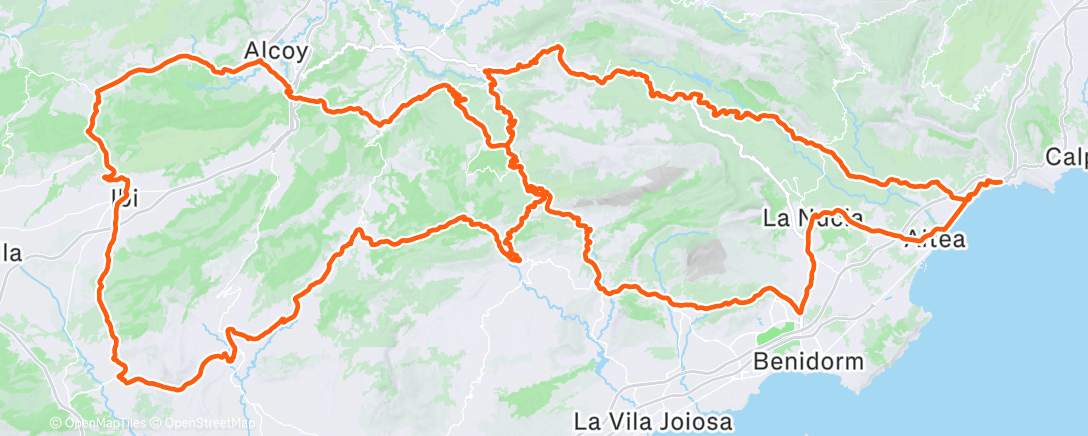 Map of the activity, Training