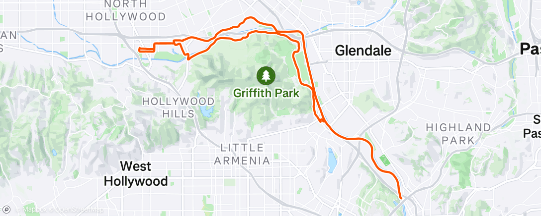 Map of the activity, Afternoon Ride