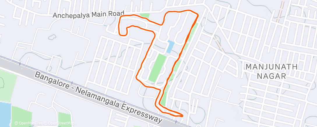 Map of the activity, Morning Walk