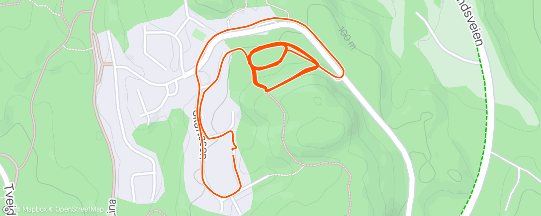 Map of the activity, Nabolagsintervall