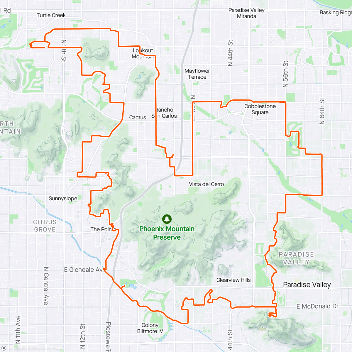 Map of the activity, Classic Tuesday Plus - 32 Shea Route