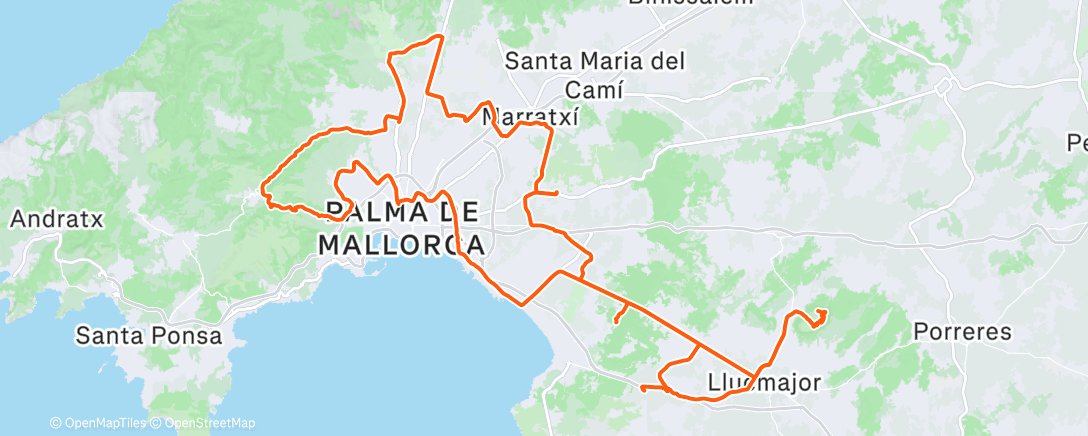 Map of the activity, Rennradfahren