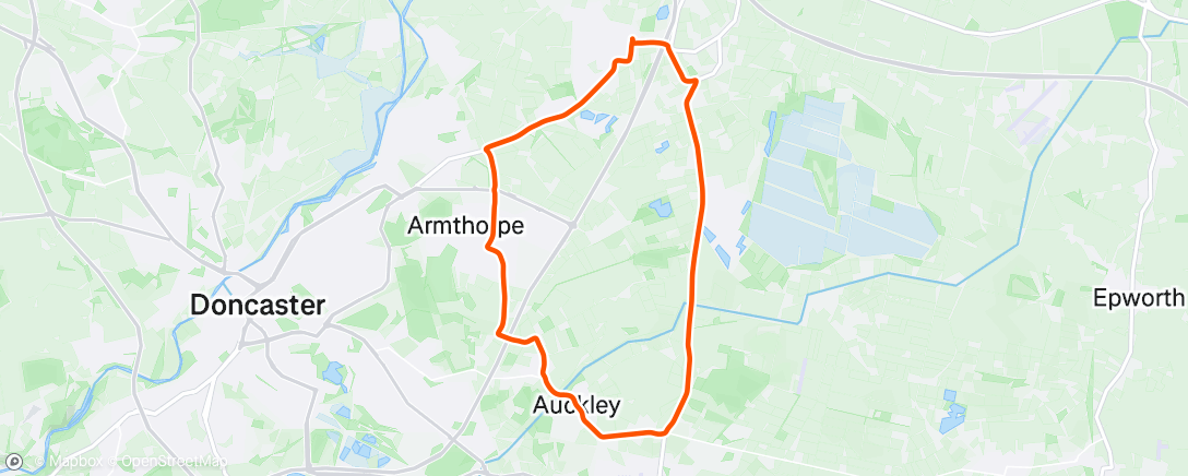 Map of the activity, Afternoon Ride