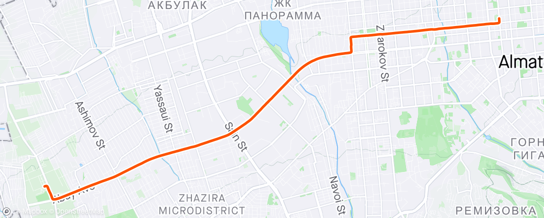 Map of the activity, Гравийный велозаезд (после обеда)