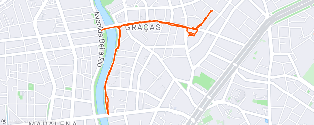 Mappa dell'attività Caminhada na hora do almoço