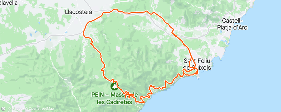 Map of the activity, Sant Feliu de Guíxols D3