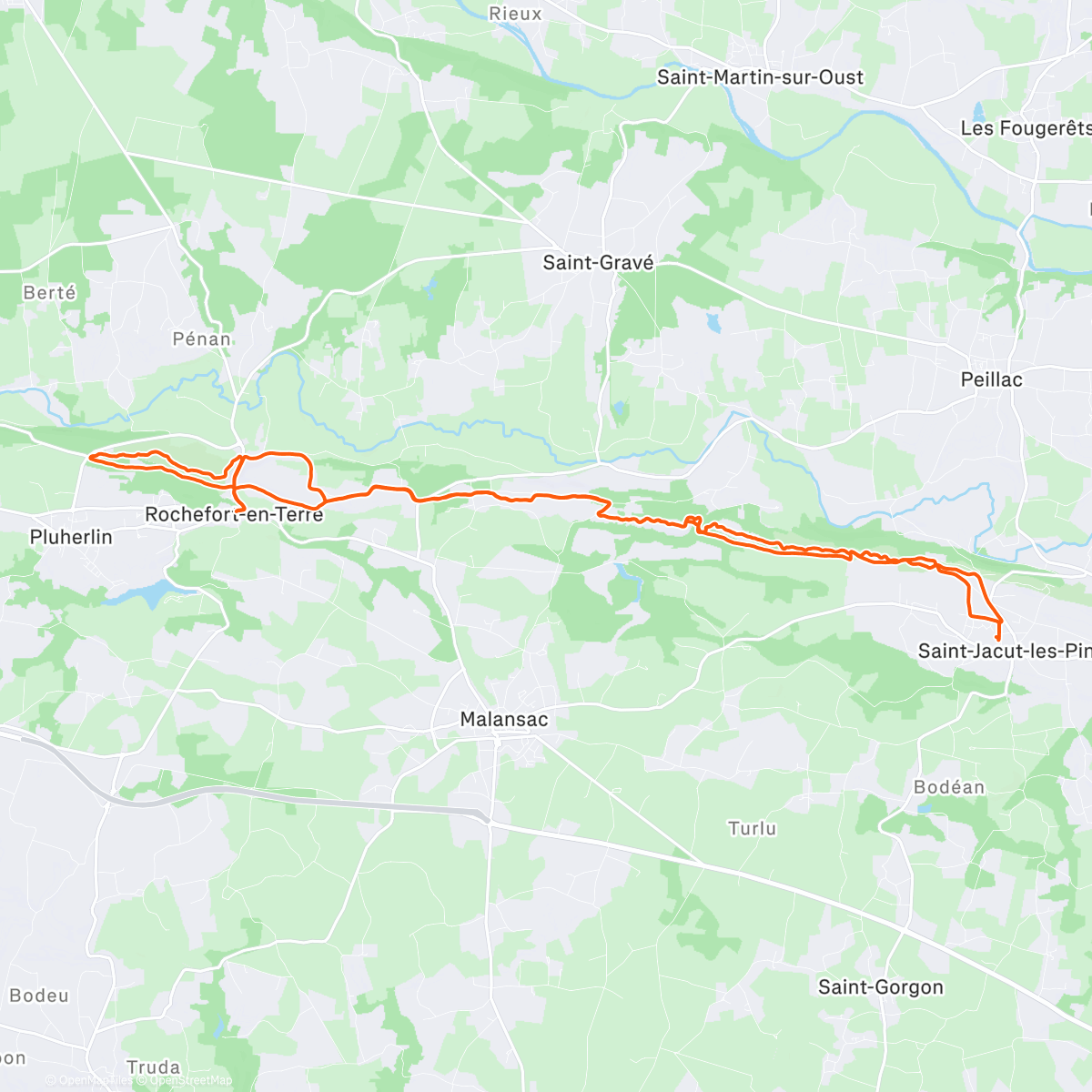 Map of the activity, La traditionnelle sortie de Noël avec un temps clément 🌥️, du vin chaud🧉, un ravito final gargantuesque 😋🍻🍻 et surtout, une équipe au top 👍👍