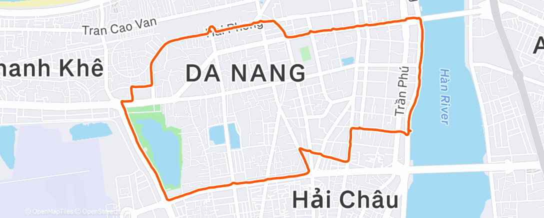 Map of the activity, #RuntheCity 🇻🇳 | Danang