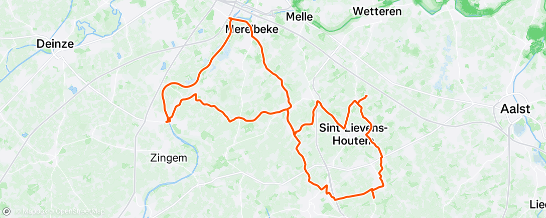 Map of the activity, Morning Ride