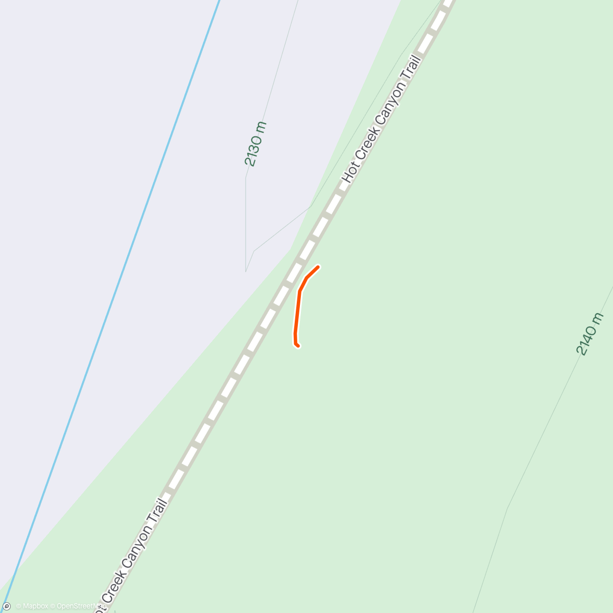 Map of the activity, Hot creek