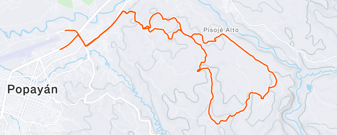 Mapa de la actividad (Morning Ride)