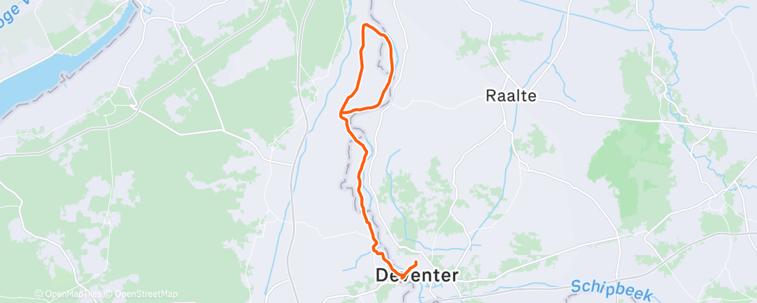 Map of the activity, Afternoon Ride