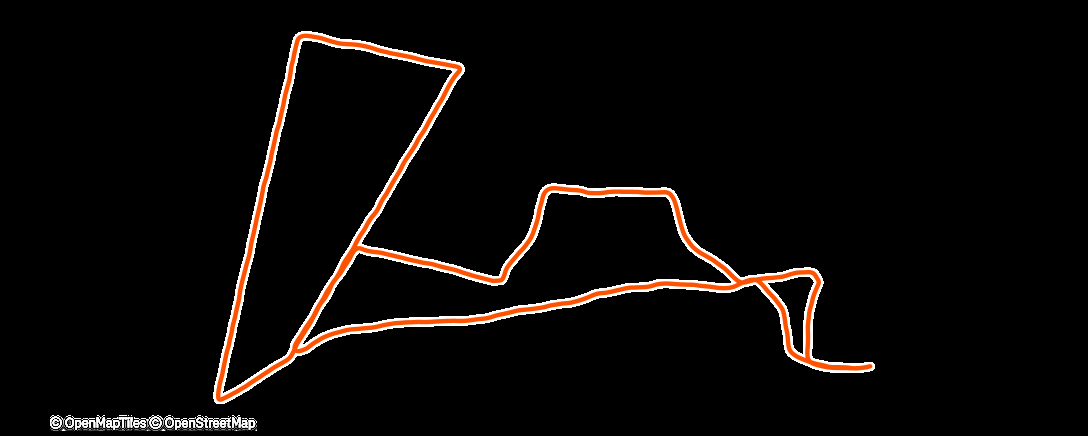 Map of the activity, Laufen  mit "Knie"