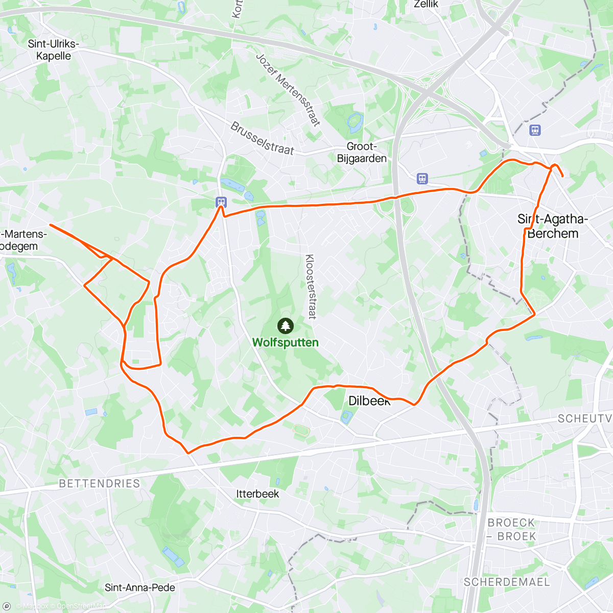 Map of the activity, Father’s Day ride ☀️🕶️