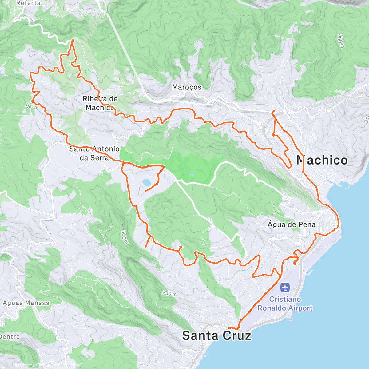 Map of the activity, Afternoon Ride