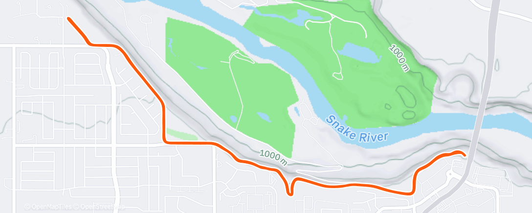 Карта физической активности (Chilly Canyon Rim with Lara)