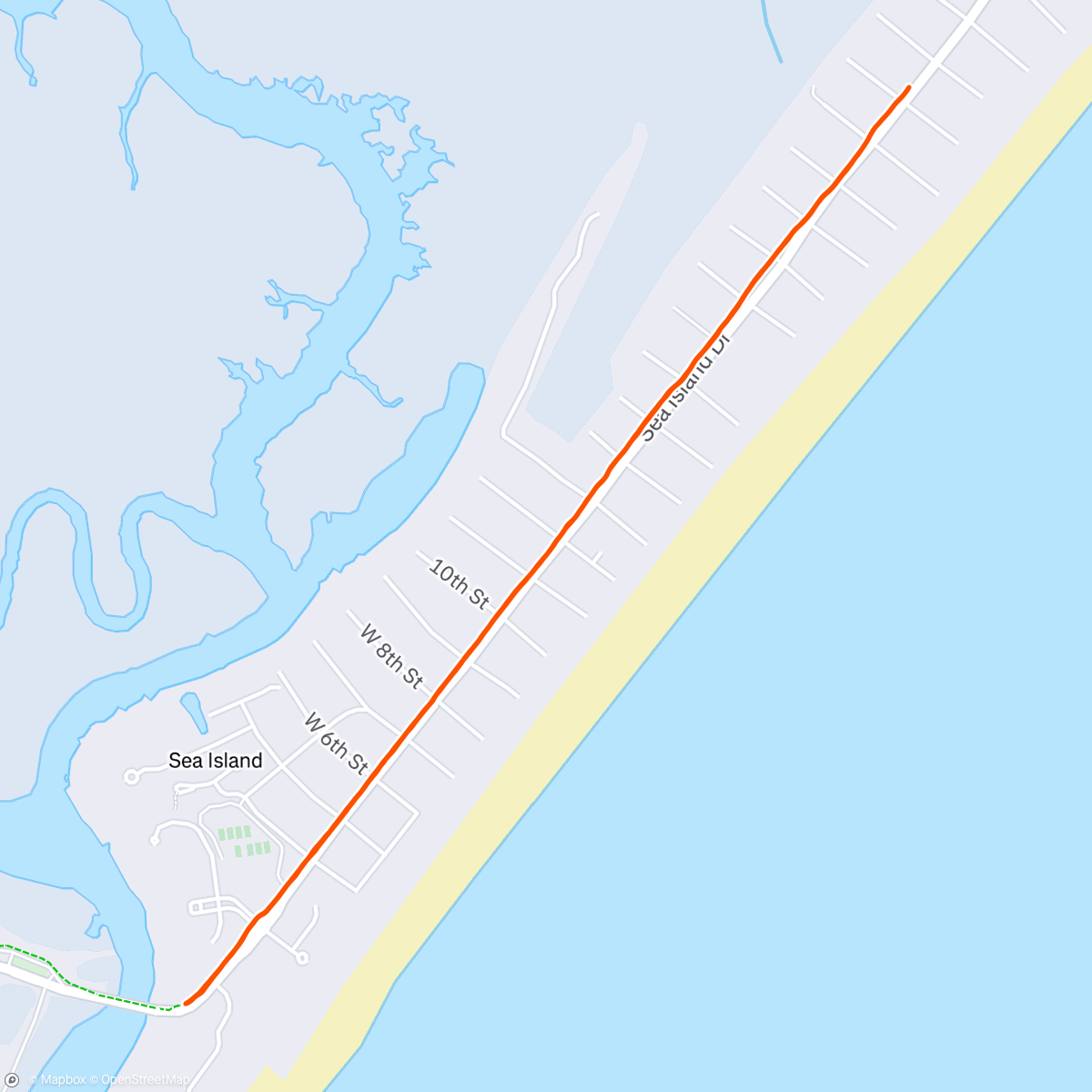 Map of the activity, Morning Run