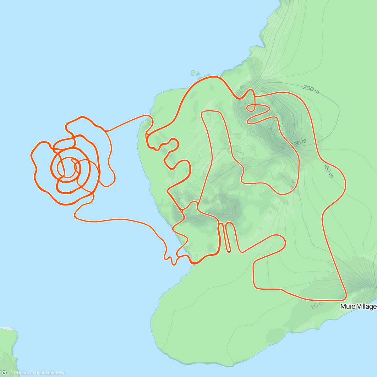 Map of the activity, the realization that one three hour ride has exponentially more benefit than three one hour rips.