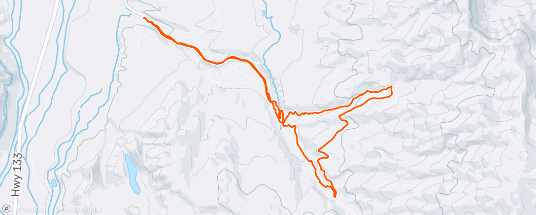 Map of the activity, Afternoon Mountain Bike Ride