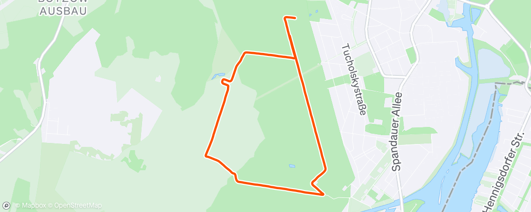 Map of the activity, Traillauf zur Mittagszeit